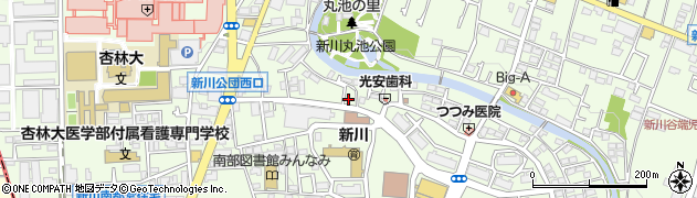 東京都三鷹市新川5丁目6-41周辺の地図