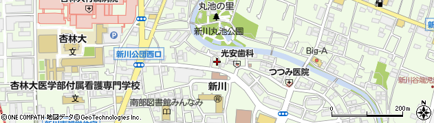 東京都三鷹市新川5丁目6-42周辺の地図