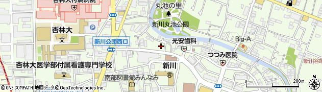東京都三鷹市新川5丁目6-45周辺の地図
