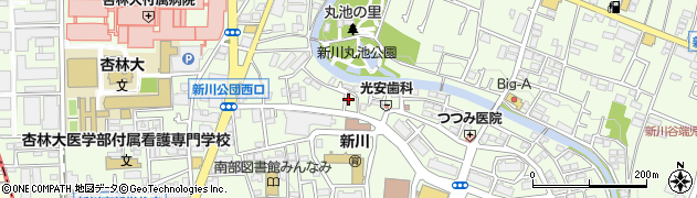 東京都三鷹市新川5丁目6-43周辺の地図