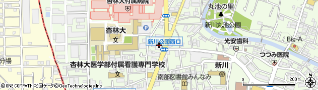 東京都三鷹市新川6丁目11周辺の地図