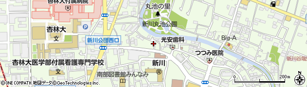 東京都三鷹市新川5丁目6-44周辺の地図