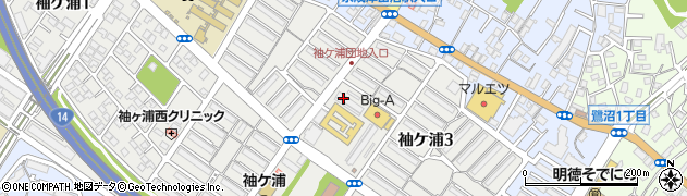 千葉銀行袖ヶ浦団地 ＡＴＭ周辺の地図