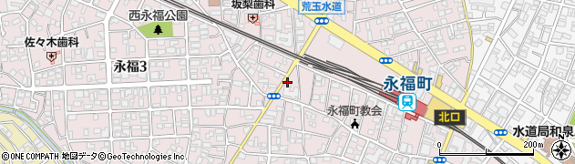 東京都杉並区永福2丁目59周辺の地図