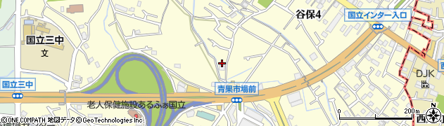 東京都国立市谷保618周辺の地図