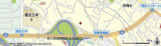 東京都国立市谷保643周辺の地図