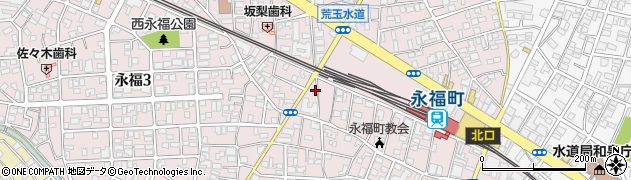 東京都杉並区永福2丁目59-10周辺の地図