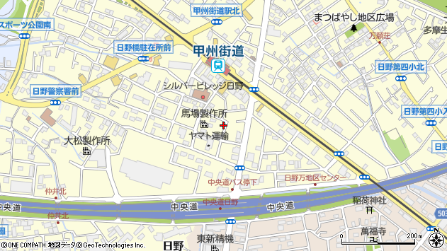 〒191-0012 東京都日野市日野の地図