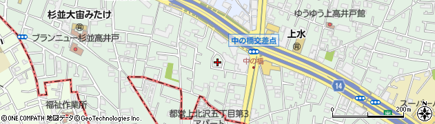 東京都杉並区上高井戸2丁目2周辺の地図