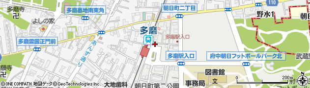 ローソン府中多磨駅前店周辺の地図