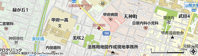 国立病院周辺の地図
