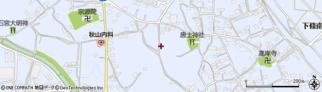 山梨県韮崎市龍岡町（下條南割）周辺の地図