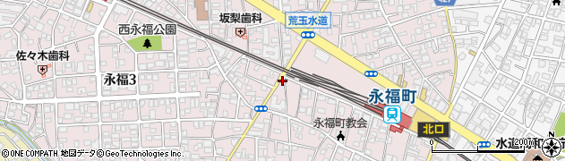 東京都杉並区永福2丁目59-8周辺の地図