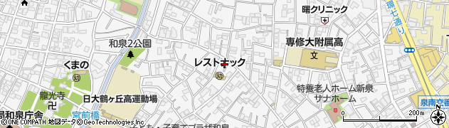 東京都杉並区和泉2丁目41-13周辺の地図