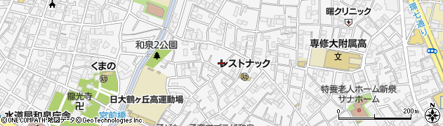 東京都杉並区和泉周辺の地図