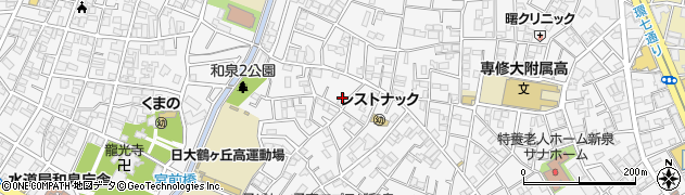 東京都杉並区和泉周辺の地図