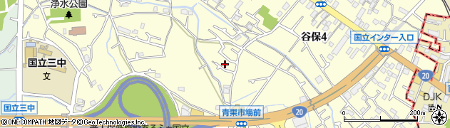 東京都国立市谷保611周辺の地図