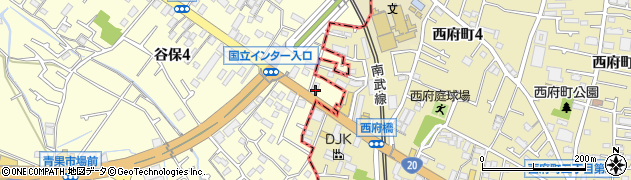 東京都国立市谷保4292周辺の地図