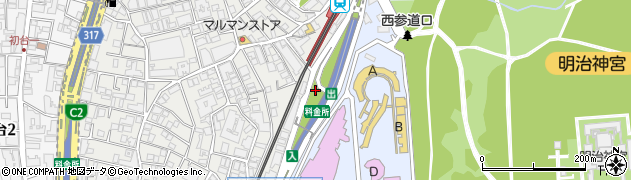 東京都渋谷区代々木4丁目8周辺の地図