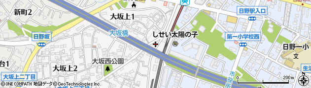 トイレつまり救急車２４日野大坂上店周辺の地図