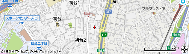 東京都渋谷区初台2丁目30周辺の地図