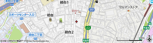 東京都渋谷区初台2丁目30-8周辺の地図
