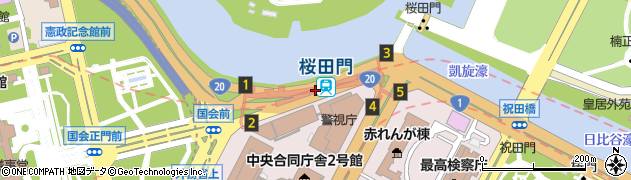 桜田門駅周辺の地図