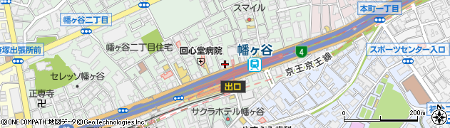 ファミリーマート幡ヶ谷駅北口店周辺の地図