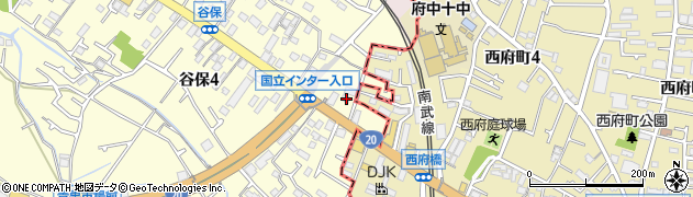 東京都国立市谷保4289周辺の地図