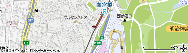 リヴァートシーズン参宮橋周辺の地図