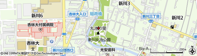 東京都三鷹市新川3丁目20周辺の地図