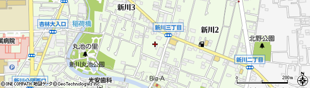 東京都三鷹市新川3丁目6周辺の地図