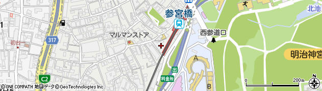 東京都渋谷区代々木4丁目7周辺の地図