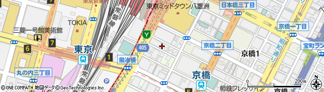 日産レンタカー東京駅八重洲口店周辺の地図