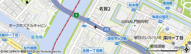 東京都江東区佐賀周辺の地図