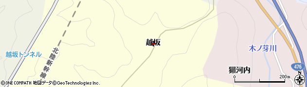 福井県敦賀市越坂周辺の地図