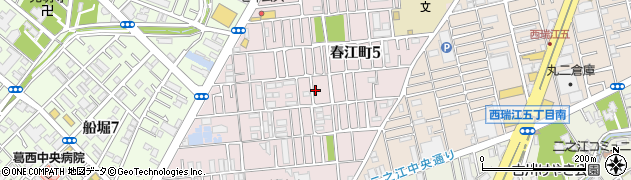 東京都江戸川区春江町5丁目周辺の地図