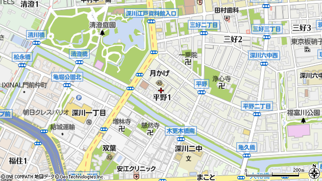 〒135-0023 東京都江東区平野の地図