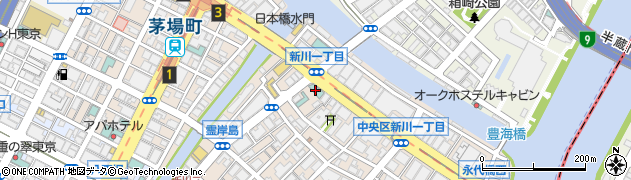 ホテルヴィラフォンテーヌ東京茅場町周辺の地図