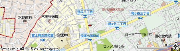 デニーズ幡ヶ谷店周辺の地図
