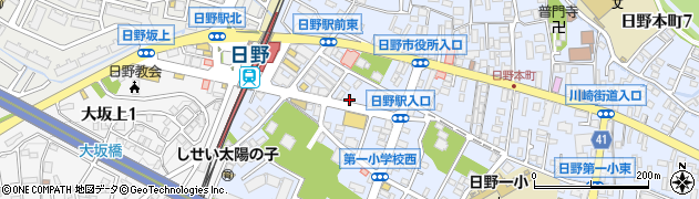 や台ずし 日野本町周辺の地図