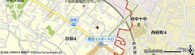 東京都国立市谷保4360周辺の地図