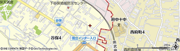 東京都国立市谷保4348周辺の地図