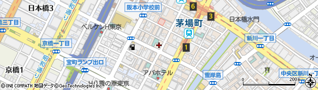 日本橋茅場町郵便局周辺の地図