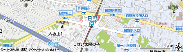 日野駅周辺の地図