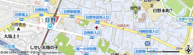 横浜家系ラーメン 日野大和家周辺の地図
