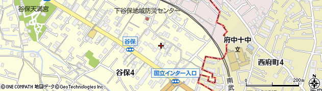 東京都国立市谷保4366周辺の地図