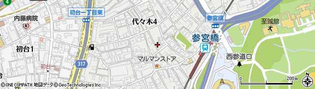 参宮橋こころのクリニック周辺の地図