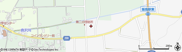 飯島停車場日曽利線周辺の地図