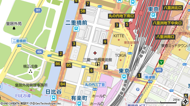 〒100-6915 東京都千代田区丸の内 丸の内パークビルディング（１５階）の地図